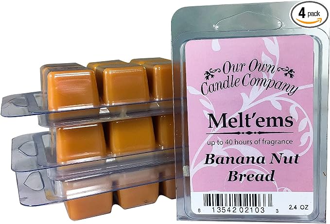 Our Own Candle Company Premium Wax Melt, Banana Nut, 6 Cubes, 2.4 oz by OurOwnCandleCompanycandles