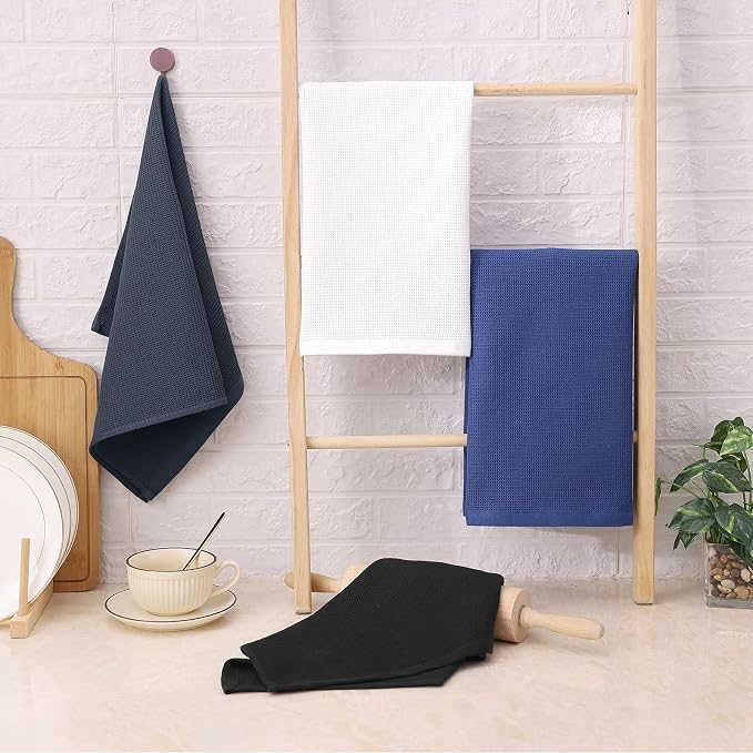 Homaxy 100% Cotton Kitchen Towels and Dishcloths Set - Image 7