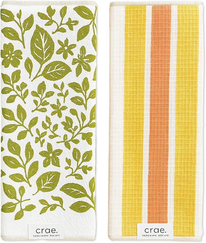Microfiber Hand Towel & Washcloth Set of 2 by CraeHome