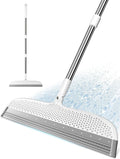Silicone Floor Squeegee & Broom – Long Handle Hair Remover by Unknown