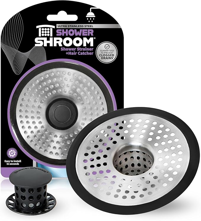 ShowerShroom SHSULT755 Ultra Revolutionary Shower Hair Catcher Drain Protector by ShowerShroom