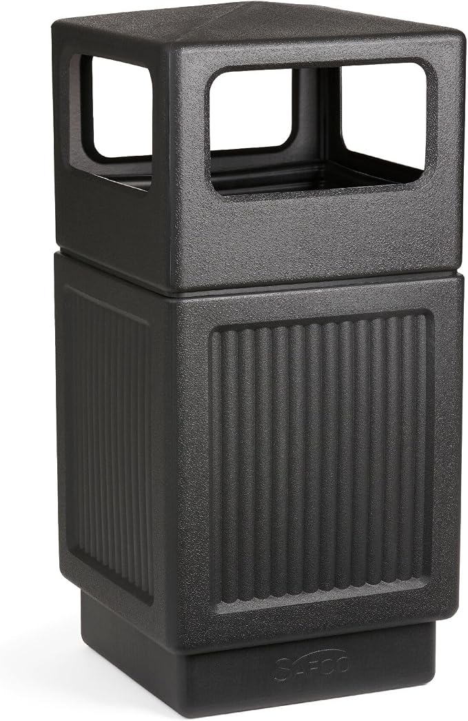 Safco Canmeleon Trash Can, 38 Gallons, Indoor and Outdoor Use, Durable & by SafcoProducts