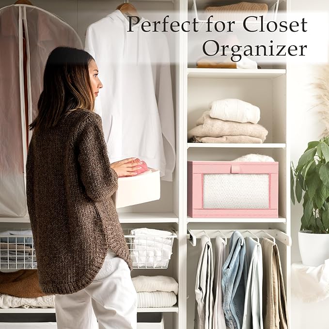 Criusia 6 Pack Linen Closet Organizers and Storage, Large Linen Closet Baskets - Image 6