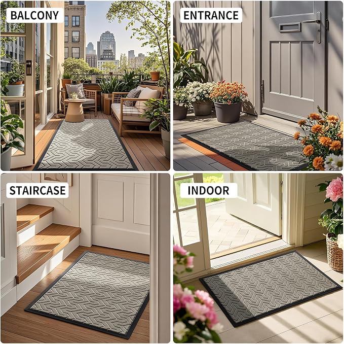 Yimobra Large Door Mat Outside Entrance 47x32, Waterproof Heavy Duty Outdoor - Image 6