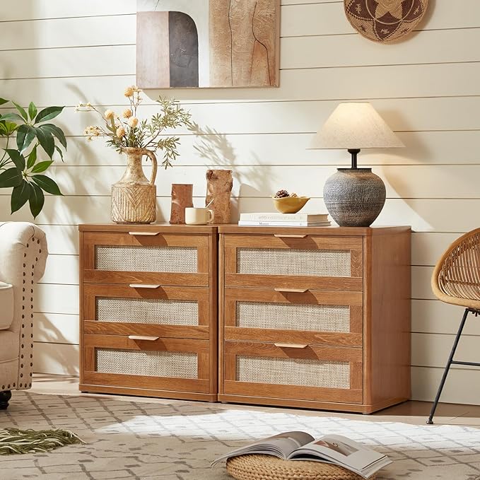 LEYAOYAO Rattan Night Stand - Image 7