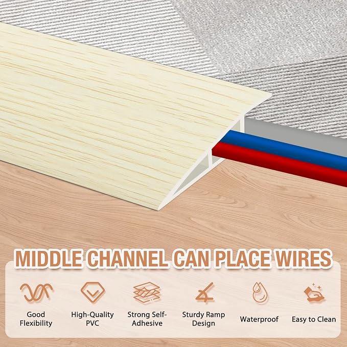 Floor Transition Strip Self Adhesive Vinyl Door Threshold - Image 3