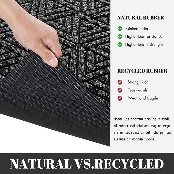 Yimobra Extra Large Door Mat 60x32, All-Weather Waterproof Non-Slip Welcome - Image 5