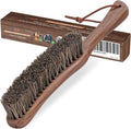 Lint Brush for Clothes with 100% Soft Horse Hair Bristle, Large Walnut Wood by TAKAVU