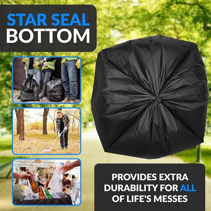 Reli. SuperValue 65 Gallon Trash Bags | 120 Count | Made in USA | Heavy Duty | - Image 4