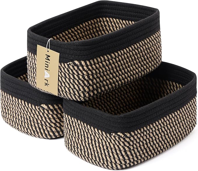 Small Storage Baskets for Organizing | Closet Organizer Bins | Shelf Toy Basket by MiniArkStorageBasketsHome