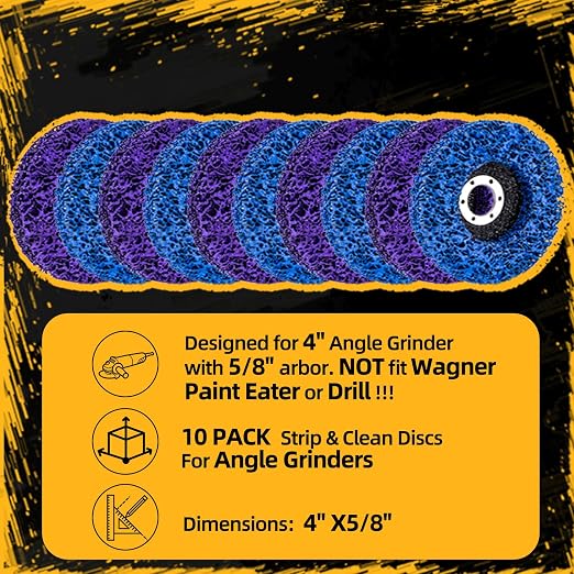 10 Pack Strip Discs Stripping Wheel 4 inch - Image 2