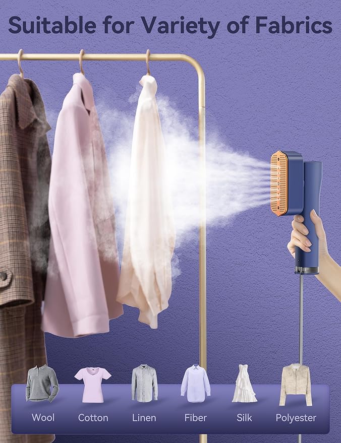 Steamer for Clothes, Sundu Portable 2-in-1 Steamer & Iron, 15s Heat-up - Image 3