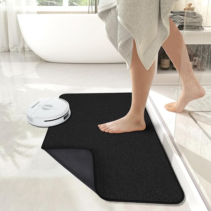 Bath Mat, Ultra Thin Bathroom Rugs, Rubber Bath Mats - Image 6