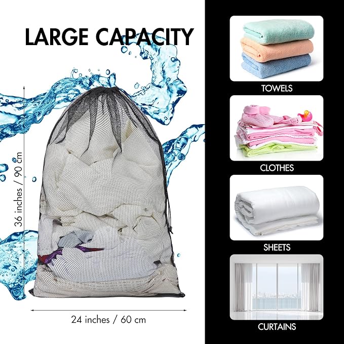 Berlune 30 Pack 24 x 36 Inches Large Mesh Bags - Image 2