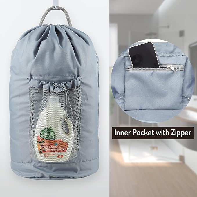 Backpack Laundry Bag, Large Laundry Backpack - Image 4