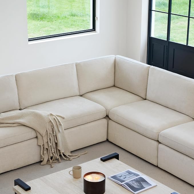 CHITA Oversized Corner Modular Sectional Fabric Sofa Set, FSC Certified Extra - Image 4