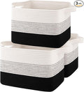 Storage Baskets for Organizing, Woven Baskets for Shelves, Rectangle Decorative by OIASKET