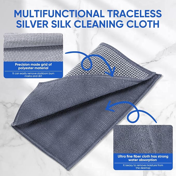 10Pcs New Upgrade 2-Layer Non Scratch Wire Dishcloth, Wire Dishwashing Rag - Image 4