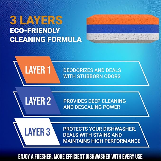 Washing Machine Cleaner Tablets Front Loader 28 Pack & Dishwasher Cleaner - Image 3
