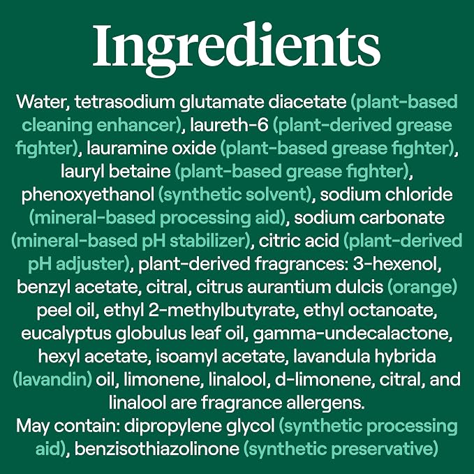 Seventh Generation Foaming Dish Spray, Power+ Mandarin Orange, 3 Powerful - Image 8