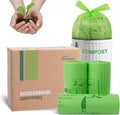 Compost Bags 4-5 Gallon with Handles Tie Extra Thick 0.78 Mils Wastebasket by JENCENBIO