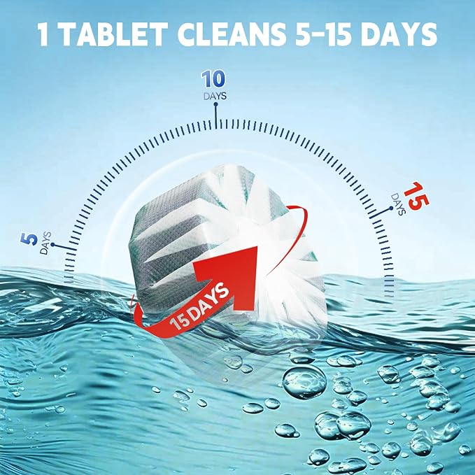 Toilet Bowl Cleaner Tablets, Automatic Toilet Bowl Cleaners, Long-Lasting - Image 6