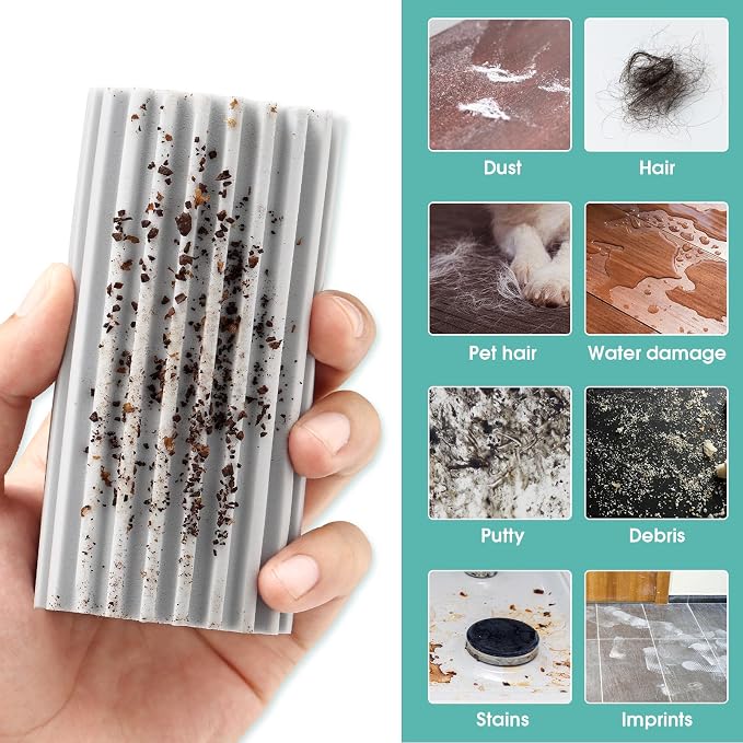 8 Pack Damp Dusting Sponge Duster, Reusable Household Cleaning Sponge Tool - Image 3