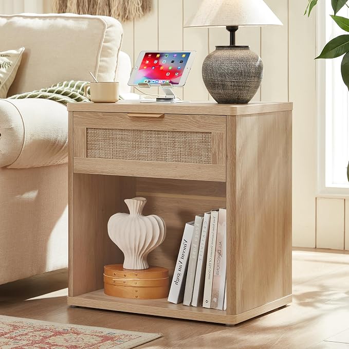 LEYAOYAO Rattan Nightstands Set of 2 - Image 9