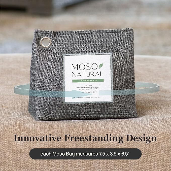 Moso Natural Air Purifying Bag 600g Premium Bamboo Charcoal Odor Absorber | Pet - Image 6