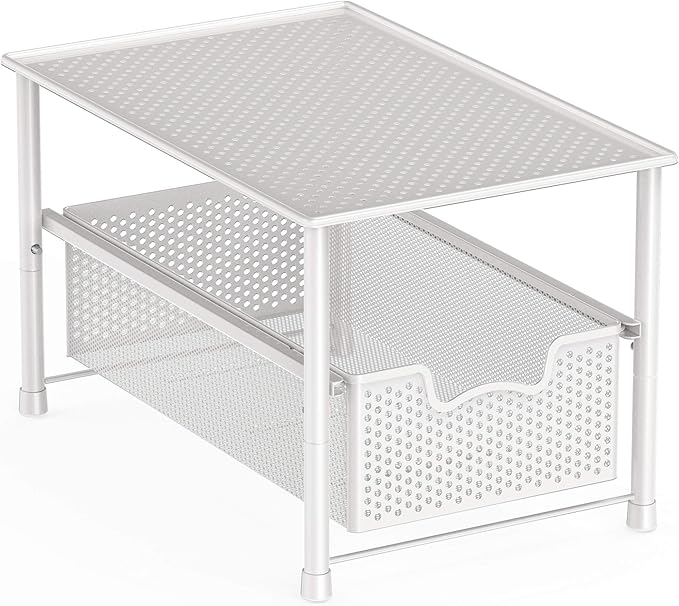 Simple Houseware Stackable Under Sink Cabinet Sliding Basket Organizer Drawer by SimpleHouseware