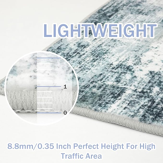 IOHOUZE Abstract Runner Rug 2x6 Ft Washable Runners - Image 5