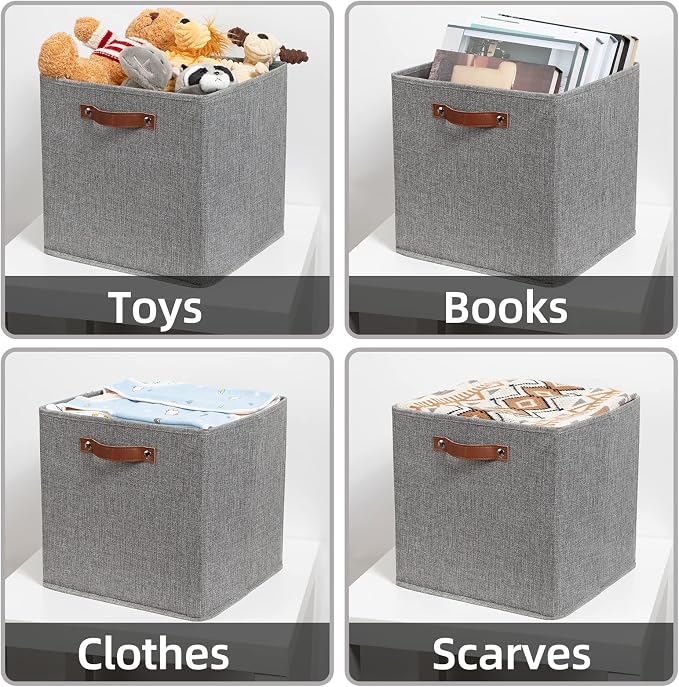 HNZIGE Fabric Storage Cubes Bins Baskets - Image 7