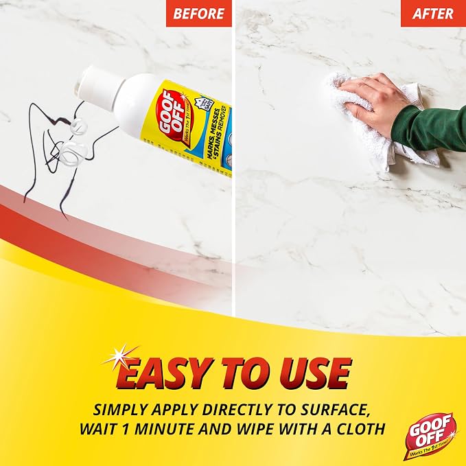 Goof Off Marks, Messes & Stains Remover, 8 fl. oz. Spray, Household Surface Safe - Image 6