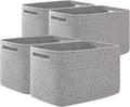 OIAHOMY 4 Pack Storage Baskets for Organizing, Cube Storage Bins for Shelves by MasterofSpaceOptimization