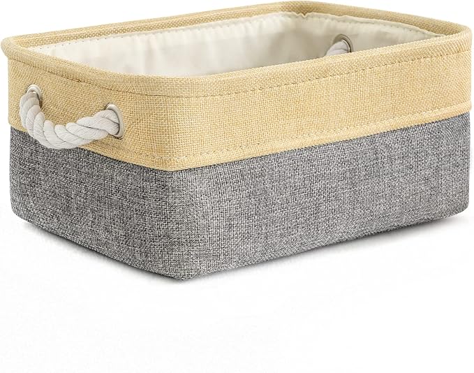 TheWarmHome Small Storage Bins Basket by TheWarmHome