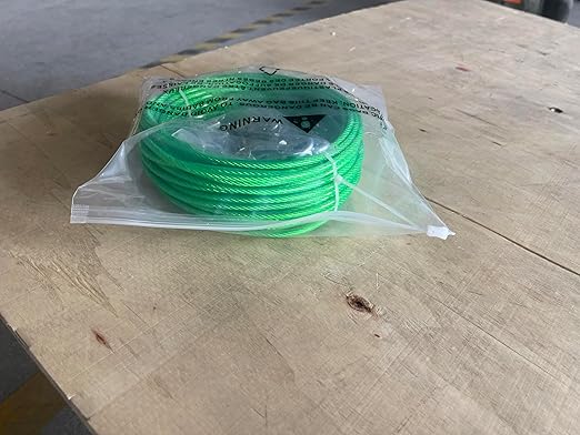3/16" Wire Rope, 100 Ft PVC Coated Wire Cable Metal Steel Cable Trellis Kit - Image 12