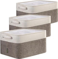BALEINE 3 Pack Fabric Storage Bins by BALEINE