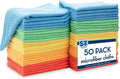 S&T INC. 50 Pack Microfiber Cleaning Cloth, Bulk Towels by STINC