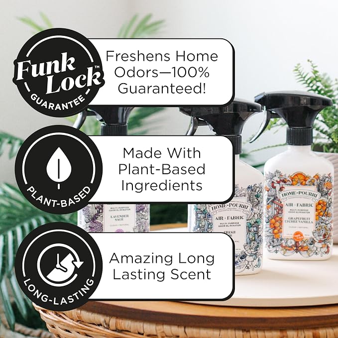 Home-Pourri Air + Fabric Multi-Purpose Odor Freshener Spray, 11 Fl Oz, Fresh - Image 4