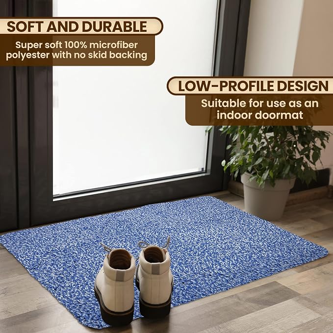 Premium Microfiber Indoor Door Mat – 36"x60" Washable Entry Mat, Waterproof - Image 3