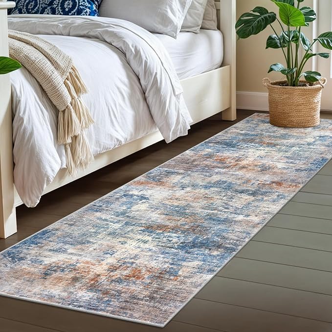 IOHOUZE Abstract Runner Rug 2x7 Ft Washable Runners - Image 8