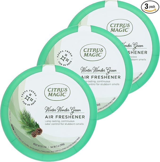 Citrus Magic Holiday Odor Absorbing Solid Air Freshener, Winter Wonder Green by CitrusMagic