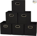 Household Essentials 80-1 Foldable Fabric Storage Bins | Set of 6 Cubby Cubes by HouseholdEssentials