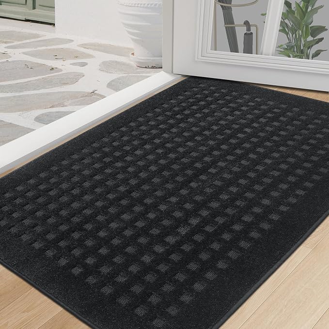 BEQHAUSE Waffle Door Mats Indoor 32"x48", Dog Mat by BEQHAUSE
