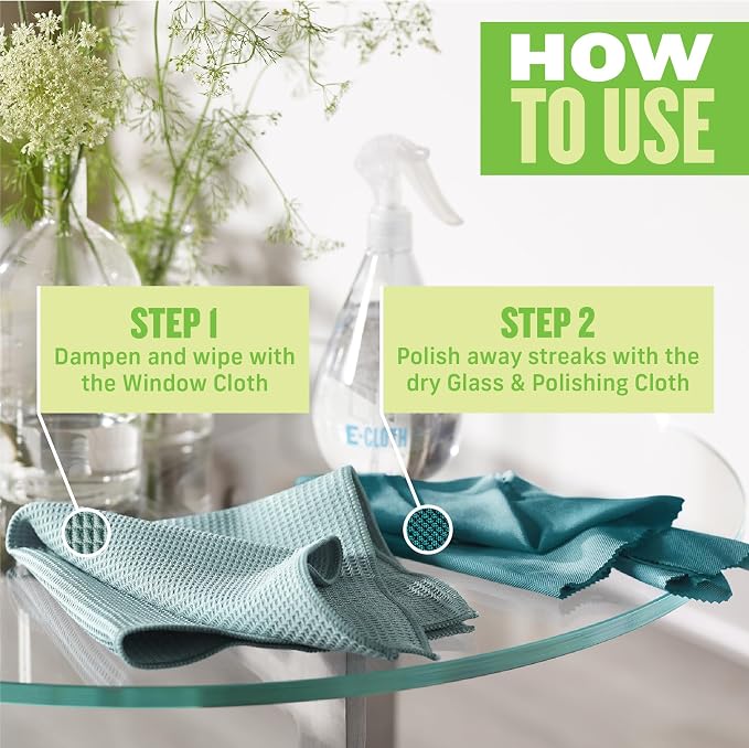 E-Cloth Microfiber Cleaning Cloth Glass Kit - Image 3