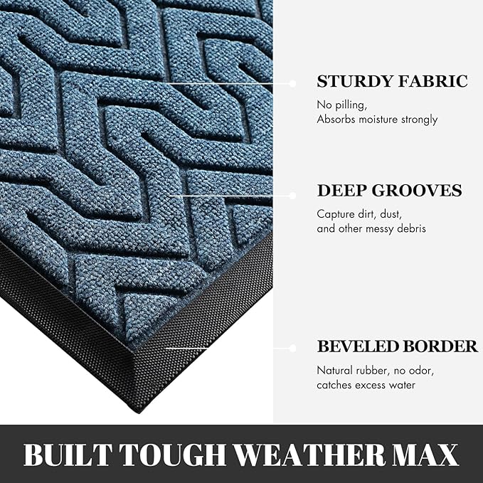 Yimobra Large Door Mat Outside Entrance 47x24, Waterproof Heavy Duty Outdoor - Image 4