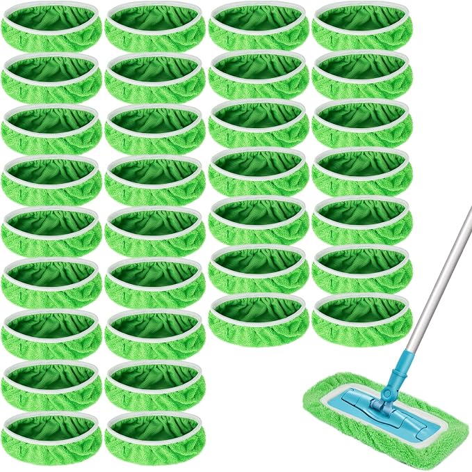 Reusable Dry Sweeping Cloths Microfiber Wet Mop Pads Compatible by Unoutur