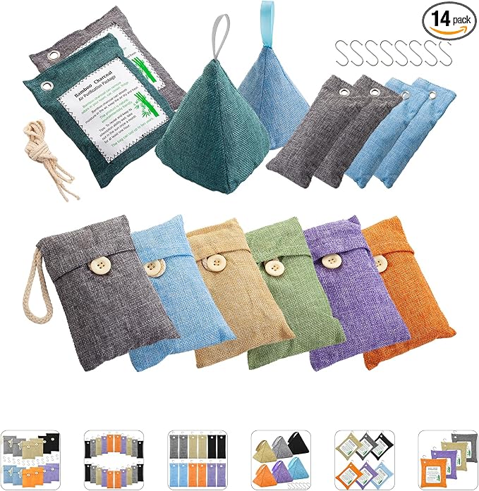 Charcoal Bags Odor Absorber Activated Bamboo Charcoal Air Purifying Bags by MYBMHTNB