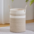 VIPOSCO Large Laundry Hamper, Tall Woven Rope Storage Basket by VIPOSCO