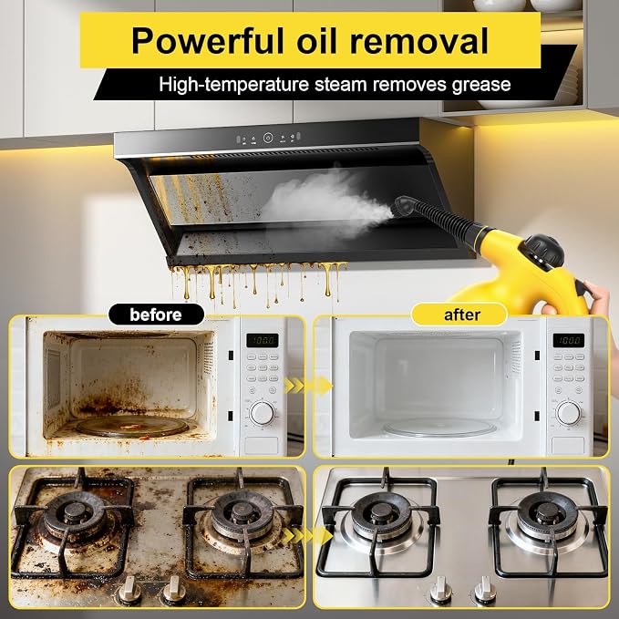 Handheld Steam Cleaner for Home, Powerful Pressurized Steam Cleaner Natural - Image 6